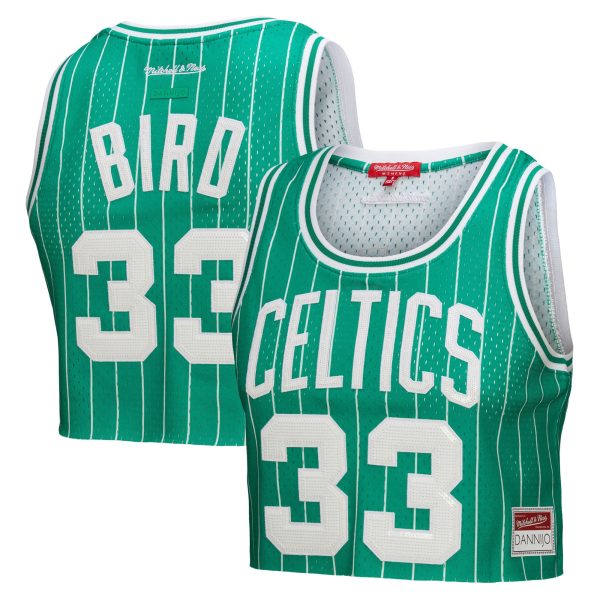 women8217s boston celtics larry bird mitchell amp ness x dannijo kelly green fashion cropped basketball jersey – Genuine NBA Hats & Jerseys for Fans