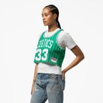 women8217s boston celtics larry bird mitchell amp ness x dannijo kelly green fashion cropped basketball jersey – Genuine NBA Hats & Jerseys for Fans