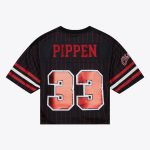 women8217s chicago bulls scottie pippen mitchell amp ness x dannijo black cropped football fashion jersey – Genuine NBA Hats & Jerseys for Fans