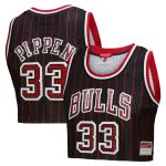 women8217s chicago bulls scottie pippen mitchell amp ness x dannijo black fashion cropped basketball jersey – Genuine NBA Hats & Jerseys for Fans