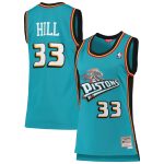 women8217s detroit pistons grant hill mitchell amp ness teal 199899 hardwood classics swingman jersey – Genuine NBA Hats & Jerseys for Fans
