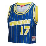 women8217s golden state warriors chris mullin mitchell amp ness x dannijo royal fashion cropped basketball jersey – Genuine NBA Hats & Jerseys for Fans