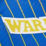 women8217s golden state warriors chris mullin mitchell amp ness x dannijo royal fashion cropped basketball jersey – Genuine NBA Hats & Jerseys for Fans