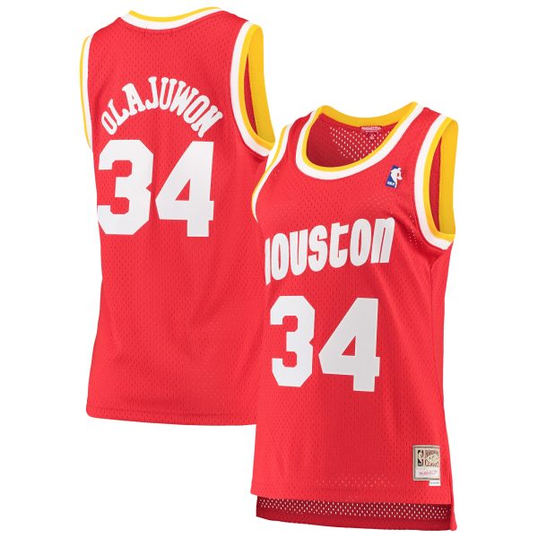 women8217s houston rockets hakeem olajuwon mitchell amp ness red 199394 hardwood classics swingman jersey – Genuine NBA Hats & Jerseys for Fans