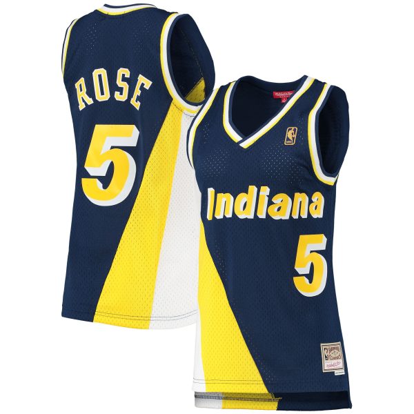 women8217s indiana pacers jalen rose mitchell amp ness navy 199697 hardwood classics swingman jersey – Genuine NBA Hats & Jerseys for Fans