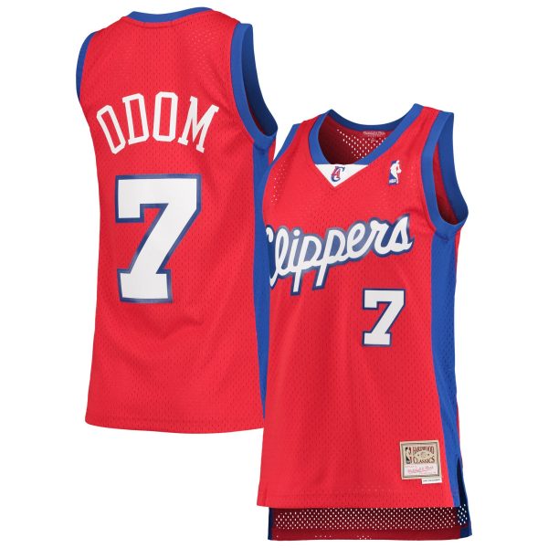women8217s la clippers lamar odom mitchell amp ness red 200001 hardwood classics swingman jersey – Genuine NBA Hats & Jerseys for Fans