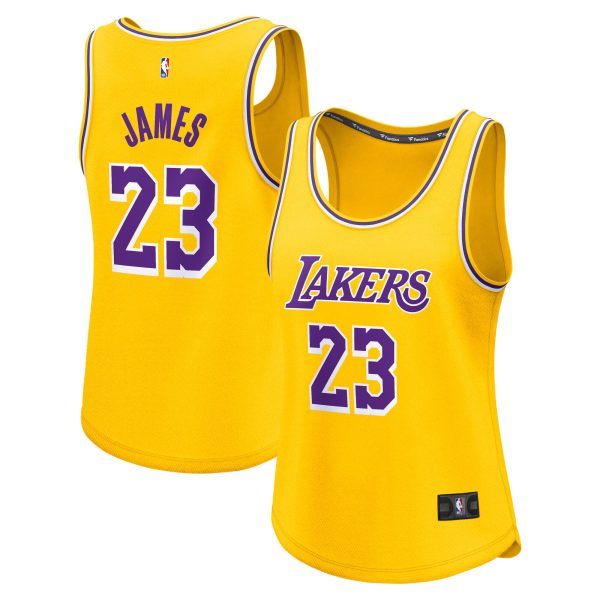 women8217s los angeles lakers lebron james fanatics gold fast break player jersey – icon edition – Genuine NBA Hats & Jerseys for Fans