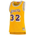 women8217s los angeles lakers magic johnson mitchell amp ness gold 198485 hardwood classics swingman jersey – Genuine NBA Hats & Jerseys for Fans