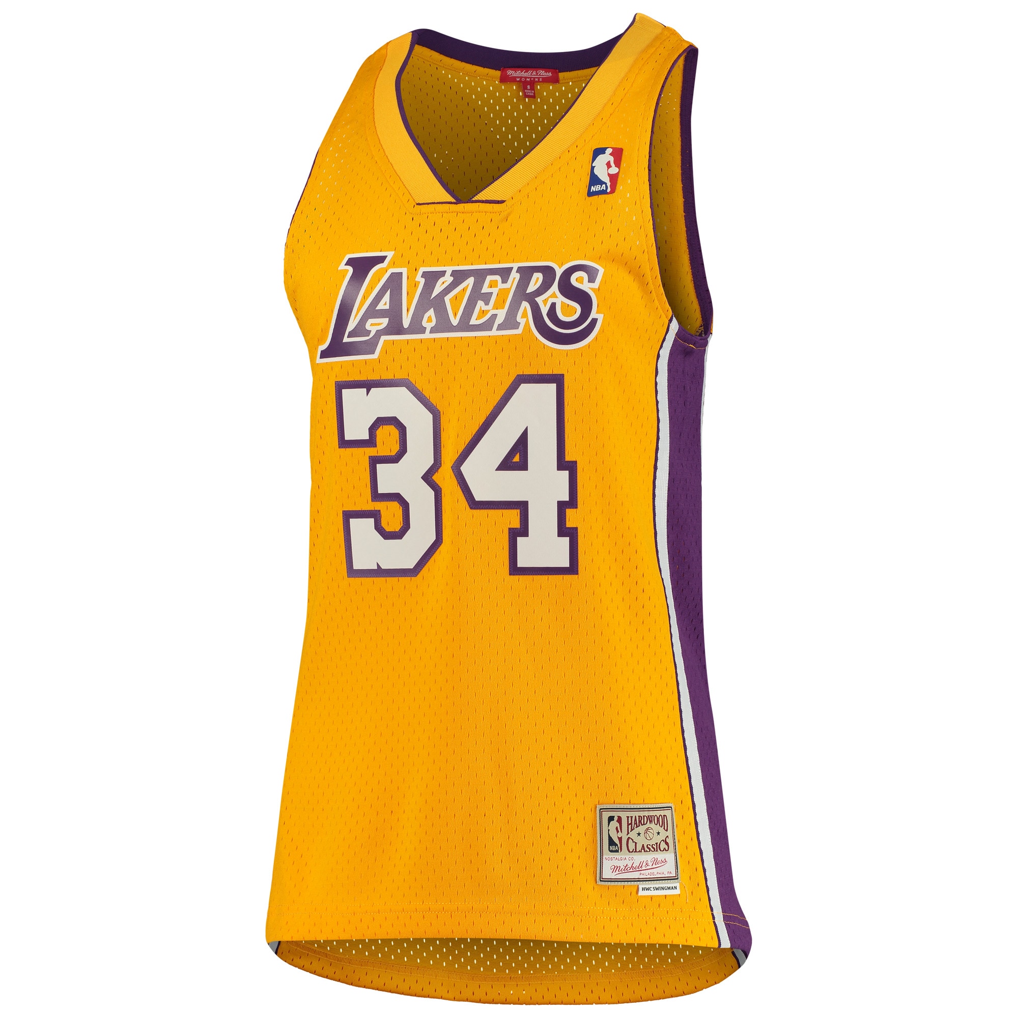 women8217s los angeles lakers shaquille o8217neal mitchell amp ness gold 199900 hardwood classics swingman jersey – Genuine NBA Hats & Jerseys for Fans
