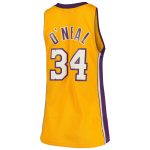 women8217s los angeles lakers shaquille o8217neal mitchell amp ness gold 199900 hardwood classics swingman jersey – Genuine NBA Hats & Jerseys for Fans