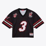 women8217s miami heat dwyane wade mitchell amp ness x dannijo black cropped football fashion jersey – Genuine NBA Hats & Jerseys for Fans