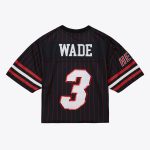 women8217s miami heat dwyane wade mitchell amp ness x dannijo black cropped football fashion jersey – Genuine NBA Hats & Jerseys for Fans