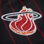 women8217s miami heat dwyane wade mitchell amp ness x dannijo black cropped football fashion jersey – Genuine NBA Hats & Jerseys for Fans