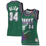 women8217s milwaukee bucks ray allen mitchell amp ness green 199697 hardwood classics swingman jersey – Genuine NBA Hats & Jerseys for Fans