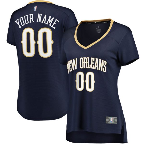 women8217s new orleans pelicans fanatics navy fast break custom jersey – icon edition – Genuine NBA Hats & Jerseys for Fans