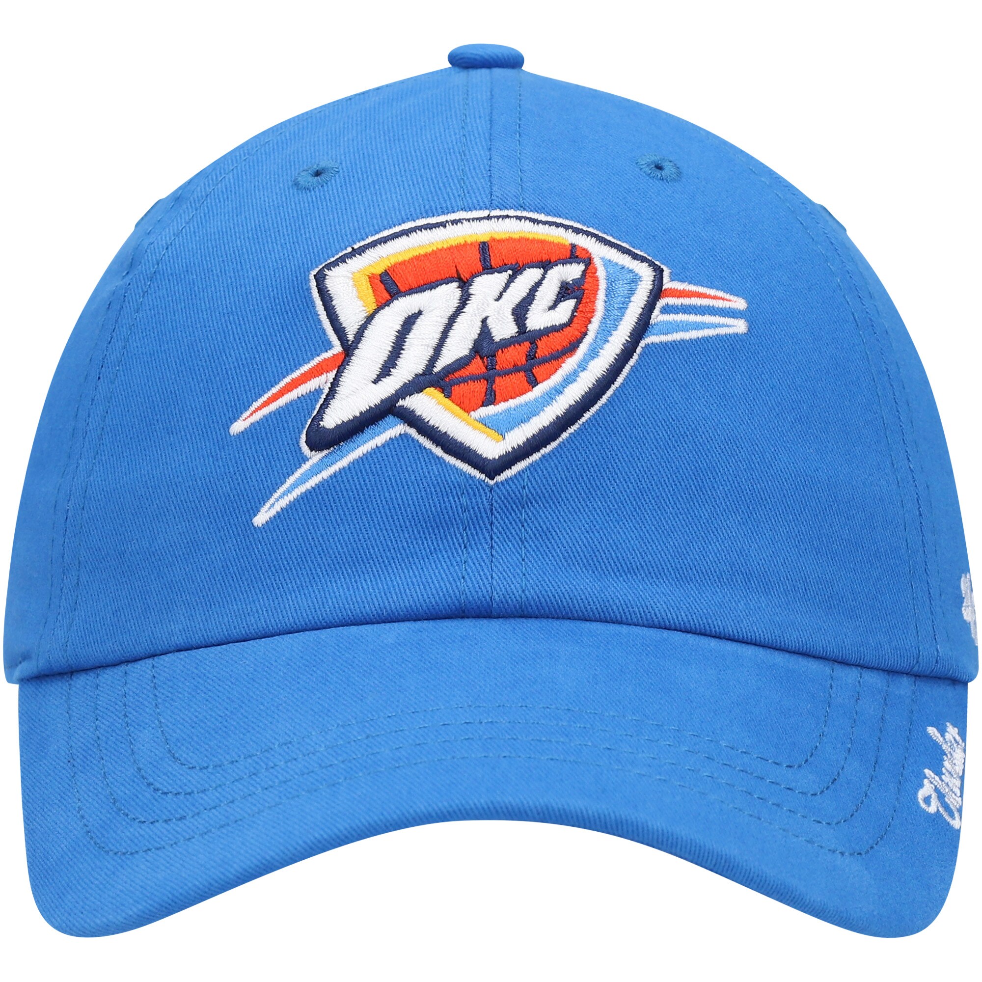women8217s oklahoma city thunder 821747 blue miata clean up logo adjustable hat – Genuine NBA Hats & Jerseys for Fans
