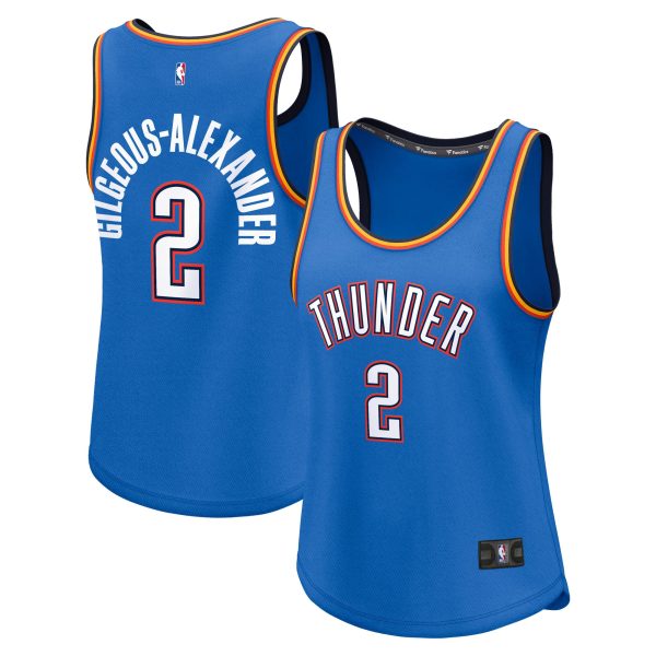 women8217s oklahoma city thunder shai gilgeous-alexander fanatics blue fast break player jersey – icon edition – Genuine NBA Hats & Jerseys for Fans