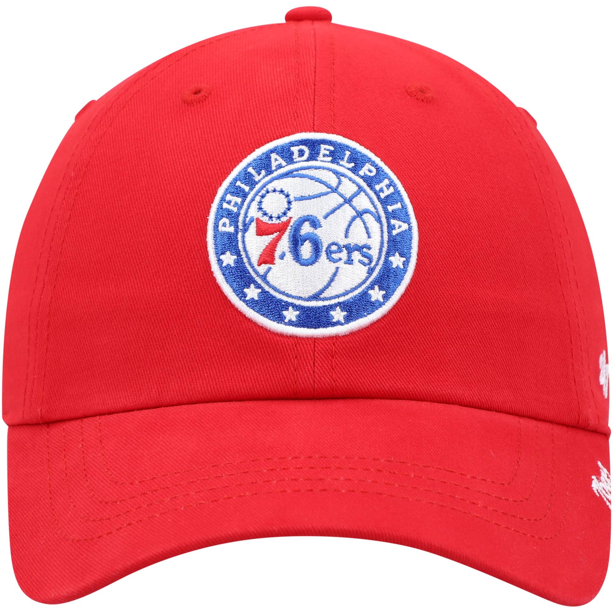 women8217s philadelphia 76ers 821747 red miata clean up logo adjustable hat – Genuine NBA Hats & Jerseys for Fans