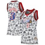 women8217s philadelphia 76ers allen iverson mitchell amp ness white 2000 doodle swingman jersey – Genuine NBA Hats & Jerseys for Fans