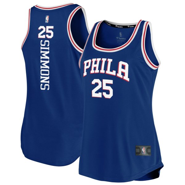 women8217s philadelphia 76ers ben simmons fanatics royal fast break team tank jersey – icon edition – Genuine NBA Hats & Jerseys for Fans