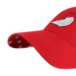 women8217s portland trail blazers 821747 red confetti undervisor clean up adjustable hat – Genuine NBA Hats & Jerseys for Fans