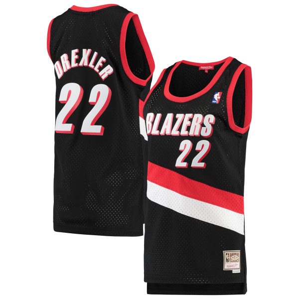 women8217s portland trail blazers clyde drexler mitchell amp ness black 199192 hardwood classics swingman jersey – Genuine NBA Hats & Jerseys for Fans