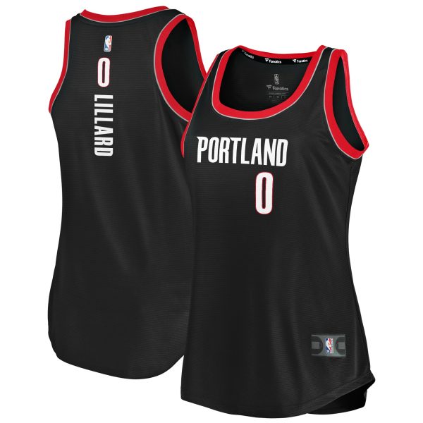 women8217s portland trail blazers damian lillard fanatics black fast break tank jersey – icon edition – 200363990 – Genuine NBA Hats & Jerseys for Fans