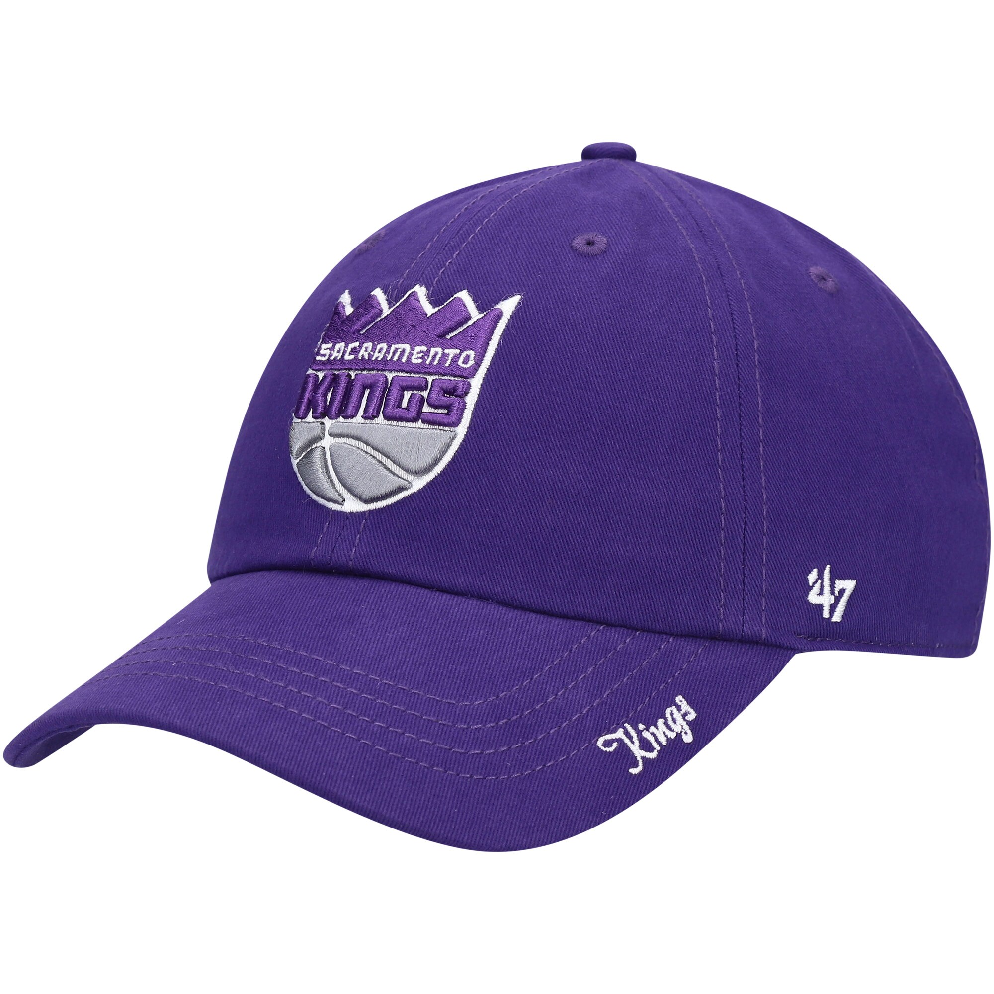 women8217s sacramento kings 821747 purple miata clean up logo adjustable hat – Genuine NBA Hats & Jerseys for Fans
