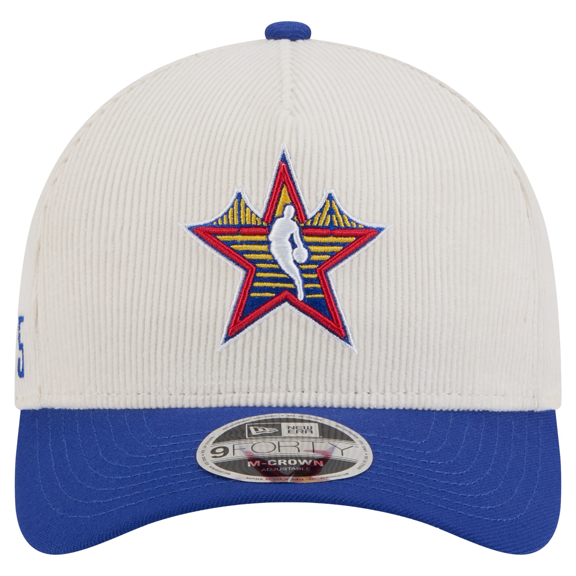 youth 2025 nba all-star game new era creamblue big star corduroy 9forty adjustable hat – Genuine NBA Hats &amp; Jerseys for Fans