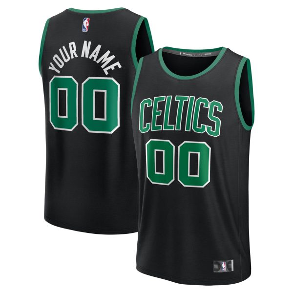 youth boston celtics fanatics black custom fast break jersey – statement edition – Genuine NBA Hats & Jerseys for Fans