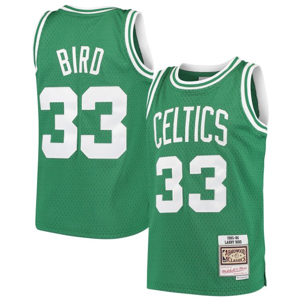 youth boston celtics larry bird mitchell amp ness kelly green hardwood classics swingman throwback jersey – Genuine NBA Hats & Jerseys for Fans