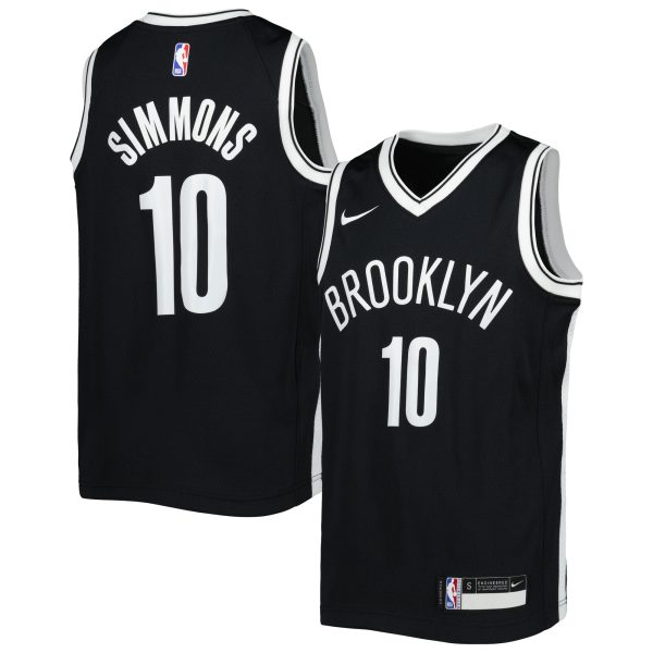 youth brooklyn nets ben simmons nike black swingman jersey – icon edition – Genuine NBA Hats & Jerseys for Fans