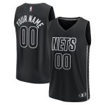 youth brooklyn nets fanatics black fast break replica custom jersey – statement edition – Genuine NBA Hats & Jerseys for Fans