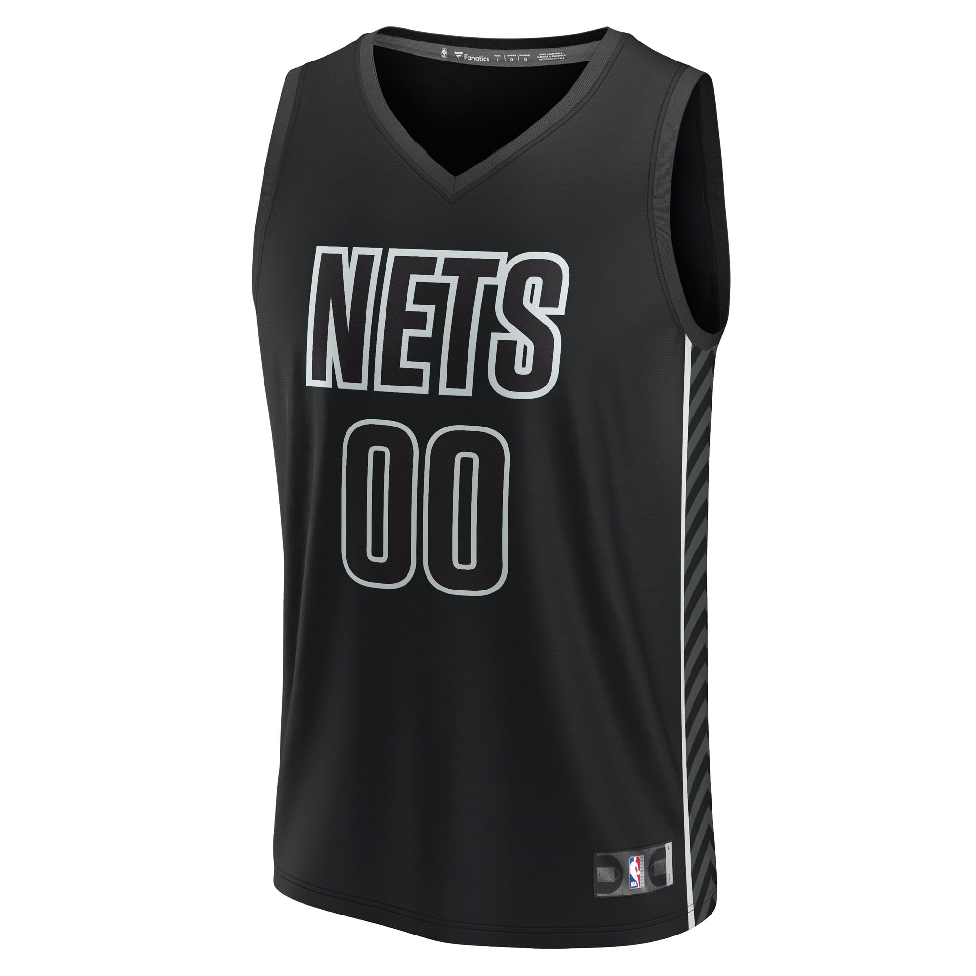 youth brooklyn nets fanatics black fast break replica custom jersey – statement edition – Genuine NBA Hats & Jerseys for Fans