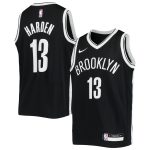 youth brooklyn nets james harden nike black swingman jersey – icon edition – Genuine NBA Hats & Jerseys for Fans