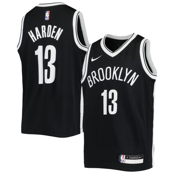 youth brooklyn nets james harden nike black swingman jersey – icon edition – Genuine NBA Hats & Jerseys for Fans