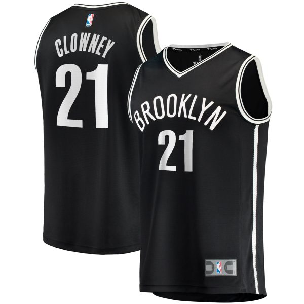 youth brooklyn nets noah clowney fanatics black fast break replica jersey – icon edition – Genuine NBA Hats & Jerseys for Fans