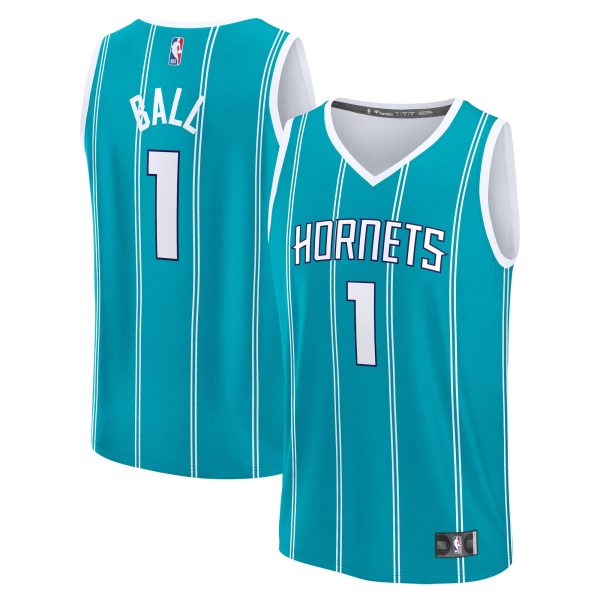 youth charlotte hornets lamelo ball fanatics teal fast break replica player jersey – icon edition – Genuine NBA Hats & Jerseys for Fans