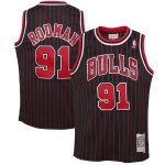 youth chicago bulls dennis rodman mitchell amp ness black 199596 hardwood classics swingman jersey – Genuine NBA Hats & Jerseys for Fans