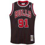 youth chicago bulls dennis rodman mitchell amp ness black 199596 hardwood classics swingman jersey – Genuine NBA Hats & Jerseys for Fans