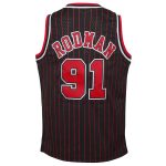 youth chicago bulls dennis rodman mitchell amp ness black 199596 hardwood classics swingman jersey – Genuine NBA Hats & Jerseys for Fans