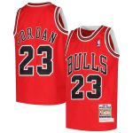 youth chicago bulls michael jordan mitchell amp ness red hardwood classics 199798 authentic jersey – Genuine NBA Hats & Jerseys for Fans