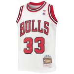 youth chicago bulls scottie pippen mitchell amp ness white 199798 hardwood classics swingman jersey – Genuine NBA Hats & Jerseys for Fans