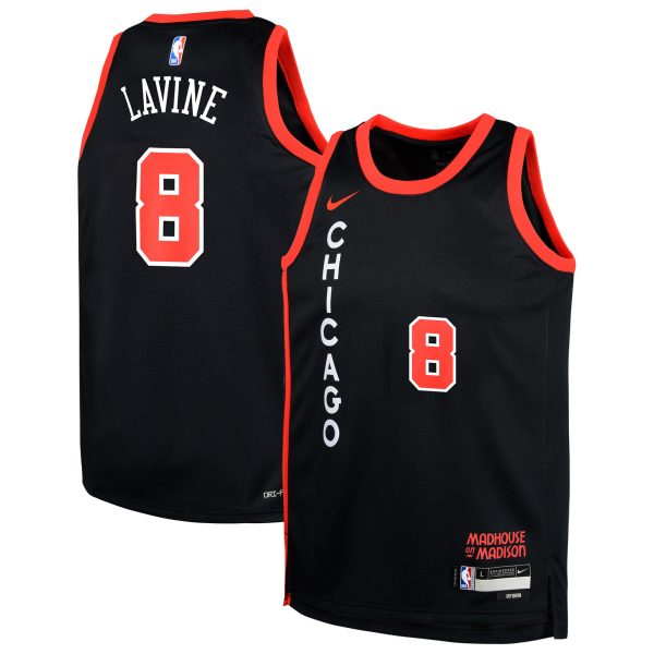 youth chicago bulls zach lavine nike black swingman replica jersey – city edition – Genuine NBA Hats & Jerseys for Fans