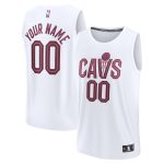 youth cleveland cavaliers fanatics white fast break replica custom jersey – association edition – Genuine NBA Hats & Jerseys for Fans