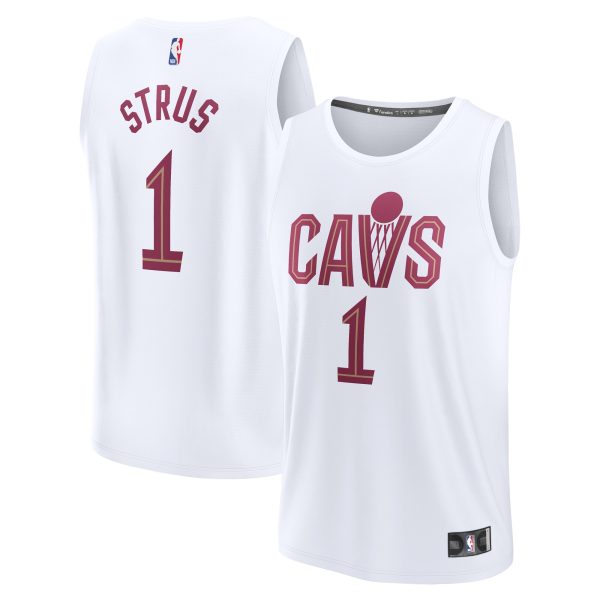 youth cleveland cavaliers max strus fanatics white fast break replica player jersey – association edition – Genuine NBA Hats & Jerseys for Fans