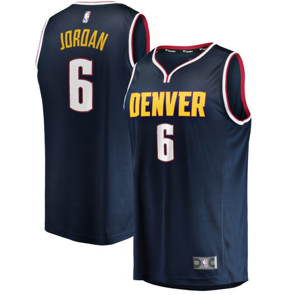 youth denver nuggets deandre jordan fanatics navy fast break player jersey – icon edition – Genuine NBA Hats & Jerseys for Fans