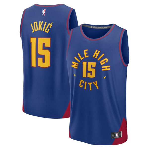 youth denver nuggets nikola jokic fanatics blue fast break replica player jersey – statement edition – Genuine NBA Hats & Jerseys for Fans