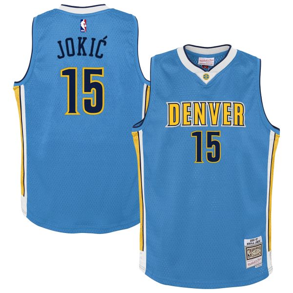 youth denver nuggets nikola jokic mitchell amp ness light blue 201617 hardwood classics swingman jersey – Genuine NBA Hats & Jerseys for Fans