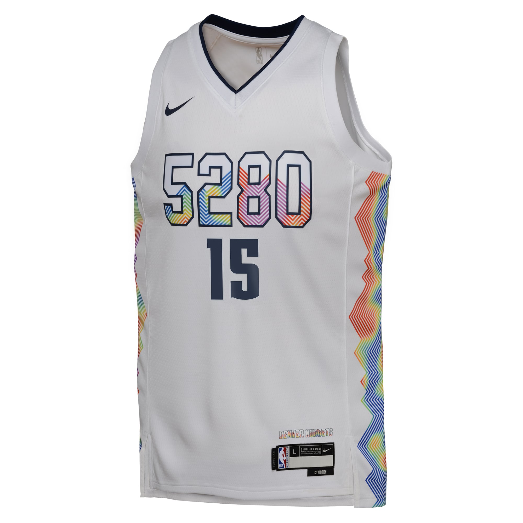 youth denver nuggets nikola jokic nike white 202425 swingman player jersey – city edition – Genuine NBA Hats & Jerseys for Fans